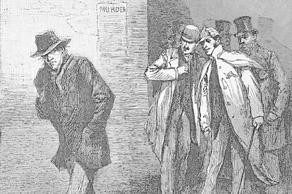 Ilustración de 'Illustrated London News' publicada en octubre de 1888 de Jack el Destripador. BRITISH LIBRARY