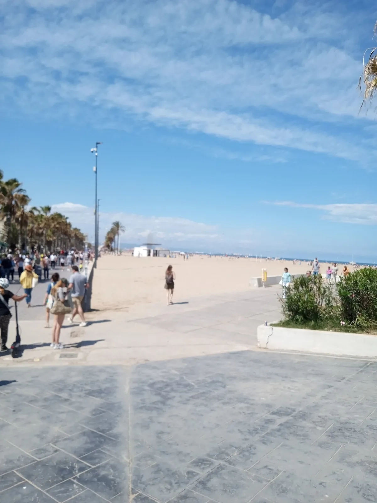 Playa de Valencia, donde se organizan limpiezas de playa con voluntarios