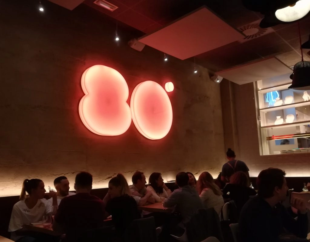 80 grados Madrid, one of our favourite restaurants in Madrid