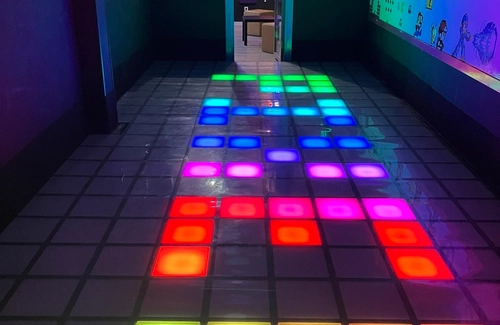 Suelo interactivo para bodas.
